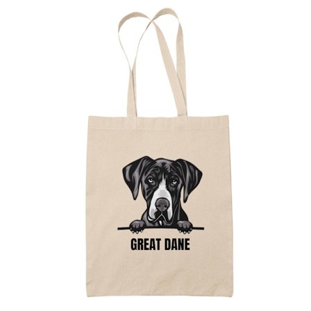 Great Dane Grand danois tygkasse hund shopping väska Tote bag