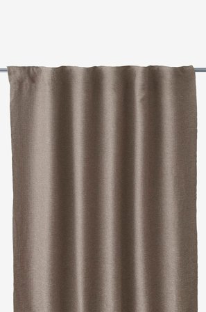 Svanefors - Gardin Olle 2-pak - Brun - Gardinfag med rynkebånd - 140X280 - Fra Homeroom