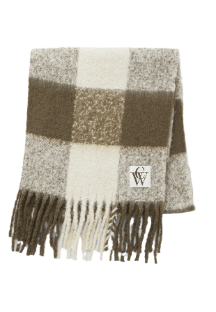 Carin Wester Stickad halsduk med fransar ADA Halsdukar & scarves Flerfärgad ONESIZE