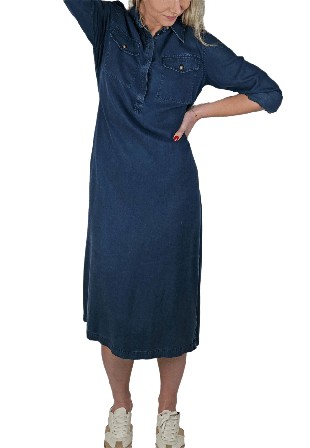 Boomerang Ljungskär Tencelklänning Klänningar Dam Svart 38