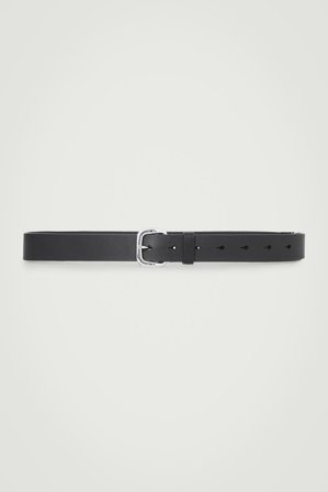 COS Men's Leather Belt in Black
