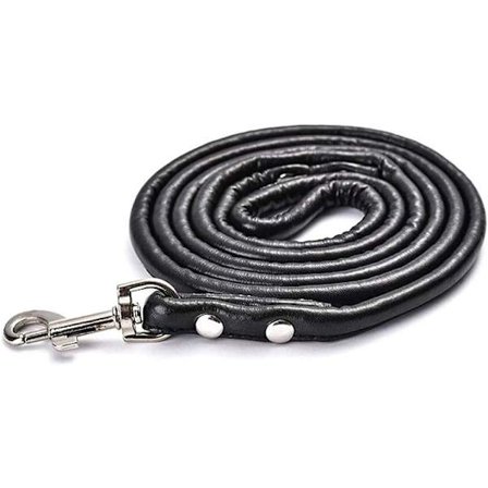 Löplina för hund, PU-bekväm, för små och medelstora hundar, 8 färger, avtagbar, bekväm hundsele - Svart_1,0