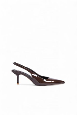 NA-KD - Slingback-pumps - Sko Nyttårsaften - Brun - EU 40