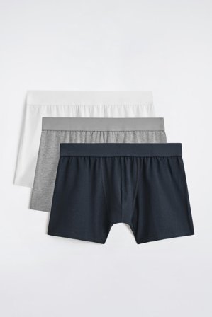 COS Men's 3 Pack Cotton Boxer Briefs