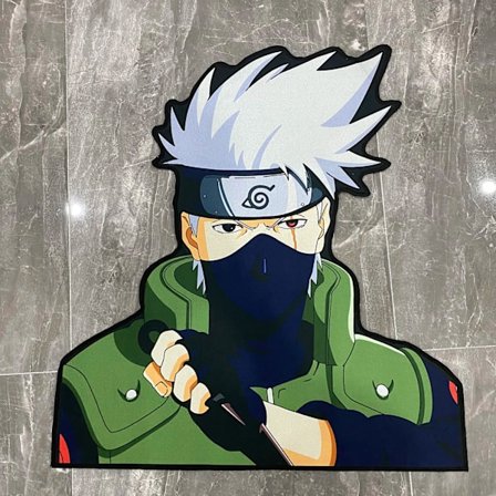 Anime Naruto Irregular Shape Custom Tepper Stue Room Bad Kitchen Matte Manga Kawaii Mykt Teppe