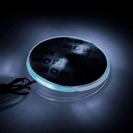 82mm Bil Emblem Märke MOTORHUV Främre Logo Klistermärke Ljus 12V LED Bakgrundslampa