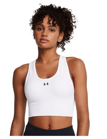 Under Armour Vanish Seamless Mid Bra - White - S