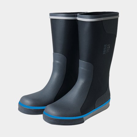 Botas de navegación 1852-Marine Boot Neoprene, gris con refuerzos gris claro/azul, unisex, 40