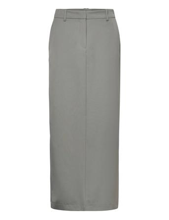 Vmmathilde Mr Tailored Long Skirt D2 Langt Skjørt Grå Vero Moda*Betinget Tilbud