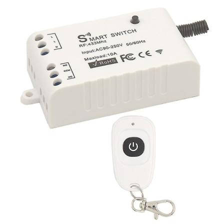 Diese 433mhz trådløse relé mottaker fjernkontroll Ac 85v~250v 1ch Rf kontroller og sender, for belysning/hjemmeapplikasjon