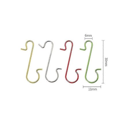 300 stk. kroge til julepynt, kroge til pynt, pyntkroge til juletræer, C-ZZY