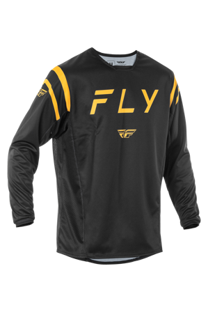 FLY Racing Kinetic Center MX Jersey Black/Gold L