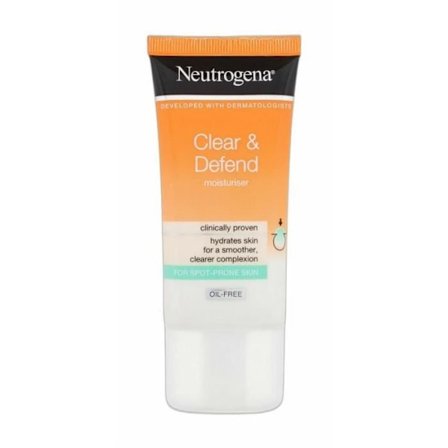 Fugtgivende Creme - Neutrogena - Clear & Defend - 50ml - Hypoallergenisk - Til Akne-udsat Hud