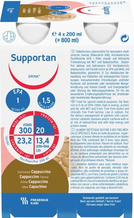 Supportan drink cappuccino