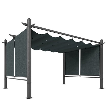 Pergola 3x4m sisäänvedettävällä katolla ja UV50+ alumiinirungolla