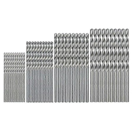 40 st Titanium Twist Borr Set, Kobolt Metriska Borrar 0.5mm - 2.0mm för Metall, Rostfritt Stål