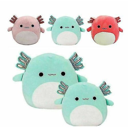 S Axolotl Plys 20/30/40cm Pudelegetøj Superblød Pude Fyldt Gave (FMY) Blå i
