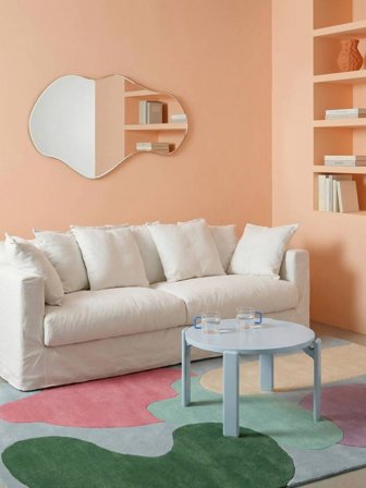 Sirene 140X200 Petit Bleu Clair/Multicolore Tapis De Laine