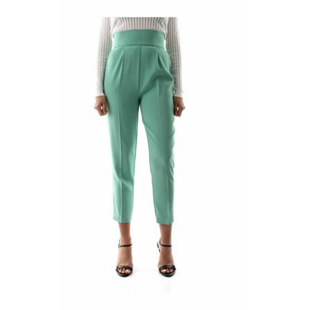 Pinko, Tapered Trousers Groen, Dames, Maat:S