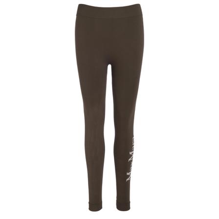 Max Mara Leggings with side logo , Bruin , Dames , Maat: S