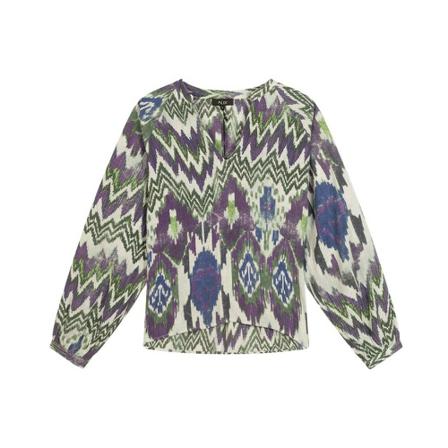 Alix The Label, Ikat Raglan Blouse Paars, Dames, Maat:S