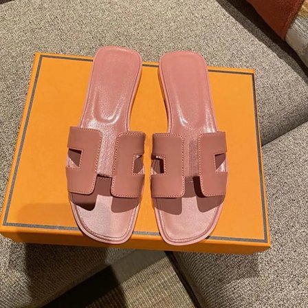 Sexy sandaler dame strand slippers Klassiske flate skinn slippers dame 9