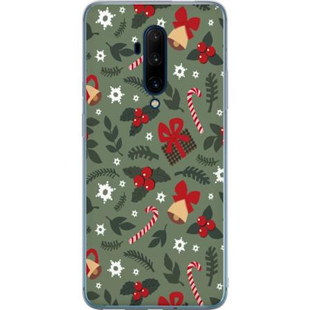 OnePlus 7T Pro Genomskinligt Skal God Jul mönster