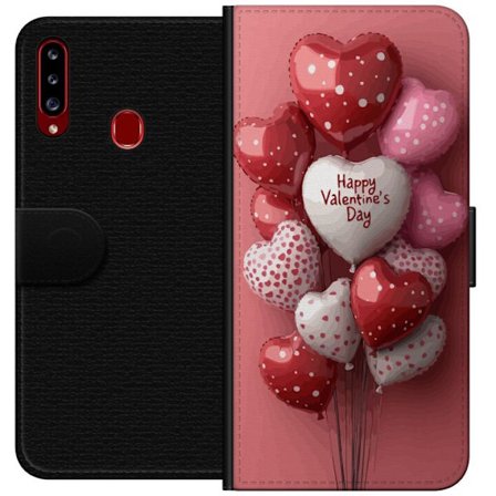 Kompatibelt Plånboksfodral till Samsung Samsung Galaxy A20s Valentinballonger