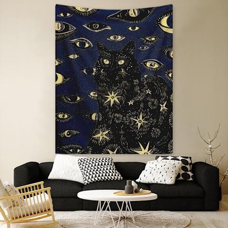 130x150cm Mørkeblå Veggteppe for Naturdekorasjoner