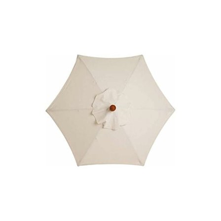 Ersättningsöverdrag för Parasoll med 6 Ribbor - Vit - 3 m - Vattentät