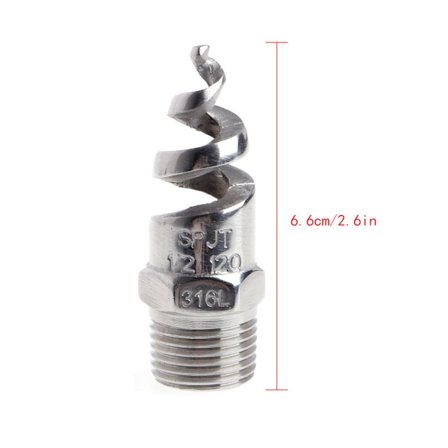 1/4" 1/2" rustfritt stål spiralkjegleforstøvningsdyse sprinklerhoder