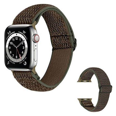 Apple Watch 40 mm klockarmband i nylondesign - Olivgrön