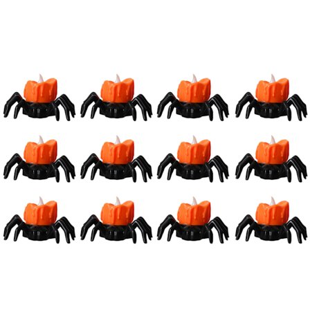 1st/12st Halloween Spindlar Ljus LED-ljus Holiday Party Modell Dekoration För Hem Party