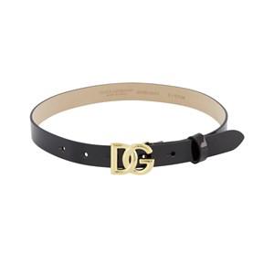 Kids - Dolce & Gabbana Black DG Logo Belt 10-12 Years - Belts - 10-12 years - Black