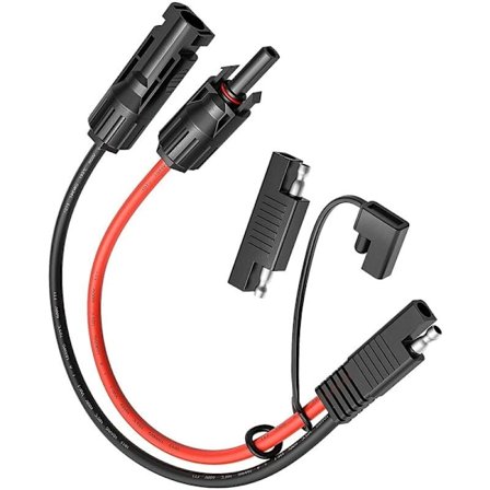 MC4 til SAE-adapter til solpanel til 10 AWG SAE-adapter - 50 cm Rv solpanelbatteriopladningssæt