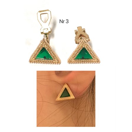 18k guldpläterad Clips-örhängen