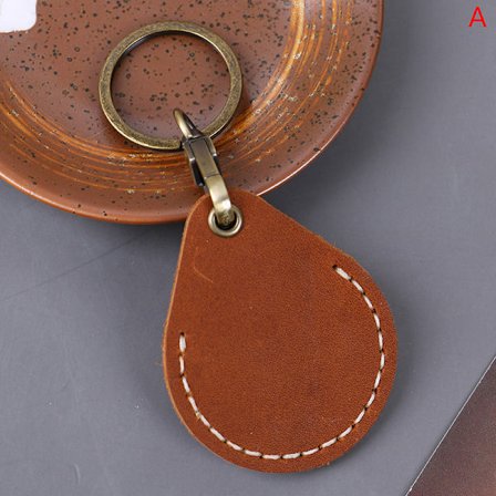 Vintage läder Access Card Holder Keychain Community Cards Pro