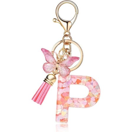 Aakkoskirjaimen ensimmäinen kirjain avaimenperä tupsu perhonen roikkuva avaimenperä käsilaukulle käsilaukut naiset tyttö IC