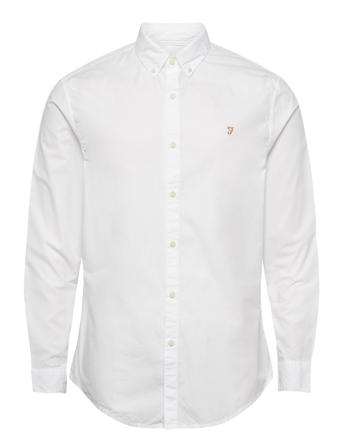 Farley Slim Fit Shirt Skjorte Uformell Hvit Farah