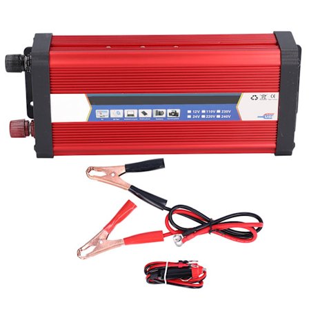 4000W Bil Power Inverter DC till AC Konverter 12V till 220V Modifierad Sinusvåg Soltransformator