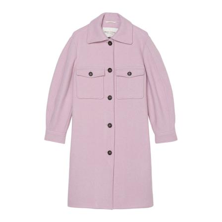 Marc O'Polo Elegant wool shacket Lilla, Dame Uldfrakker