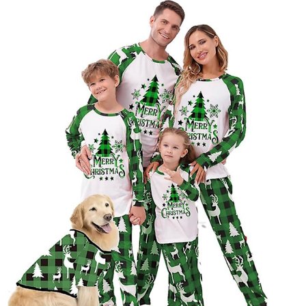 Familie Matchende Pyjamas Juleferie Natkjole Sæt