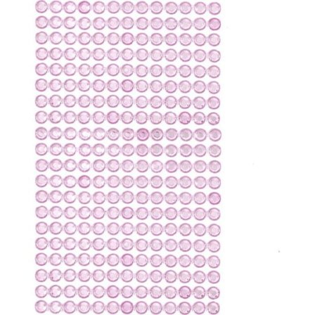 Paljetter - strass Dp craft Kristaller självhäftande 6 mm, ljusrosa GRKR-051