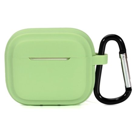 AirPods Pro 2 enkelt silikonfodral med karbinhake - Matcha Grön