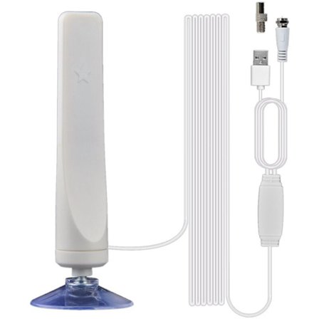 Sisäantenni digitaaliselle HDTV-televisiolle, 50 mailin kantamavahvistin, DVB-T2, selkeä antenni, signaalin vastaanotinantenni