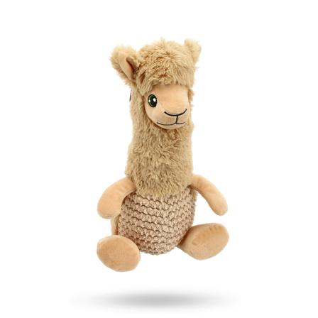 Dogman CozyAlpaca Beige 35 cm - Mjuk hundleksak med pip - Hundleksaker