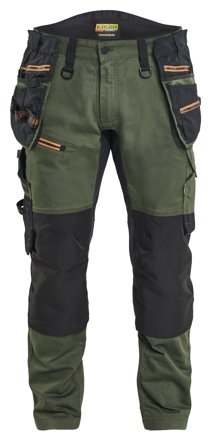 Blåkläder 197011494240D124 Arbeidsbukse grønn/rust Grønn/rust, Klær