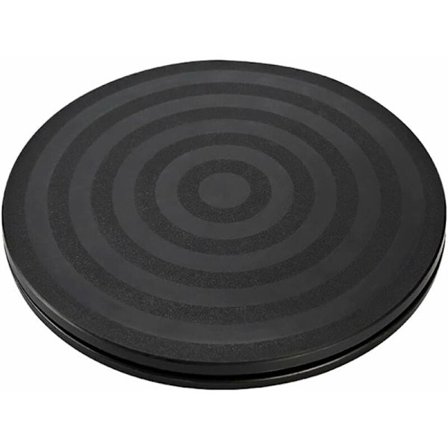 1 Styck Solid Skivspelare 360° Roterande Bricka med Lager Skivspelare Bas TV Skivspelare Universal Rund Kraftig Vridbar Ställning Svart Bricka