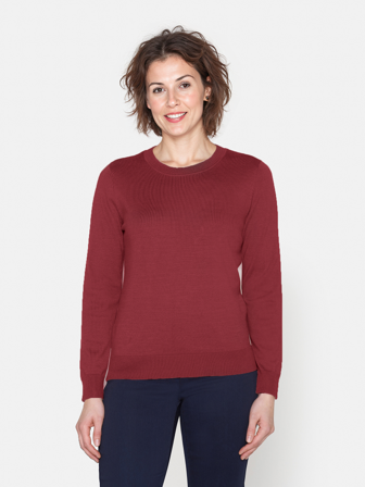 BRANDTEX - Langærmet Strik - Rød