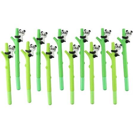 Treklatring Panda Gel Pen Søt Panda Animal Style Pen Svart